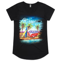 Life Is Better at the Beach - Mali Womens Scoop Neck T-Shirt