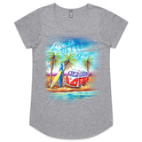 Life Is Better at the Beach - Mali Womens Scoop Neck T-Shirt