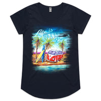 Life Is Better at the Beach - Mali Womens Scoop Neck T-Shirt